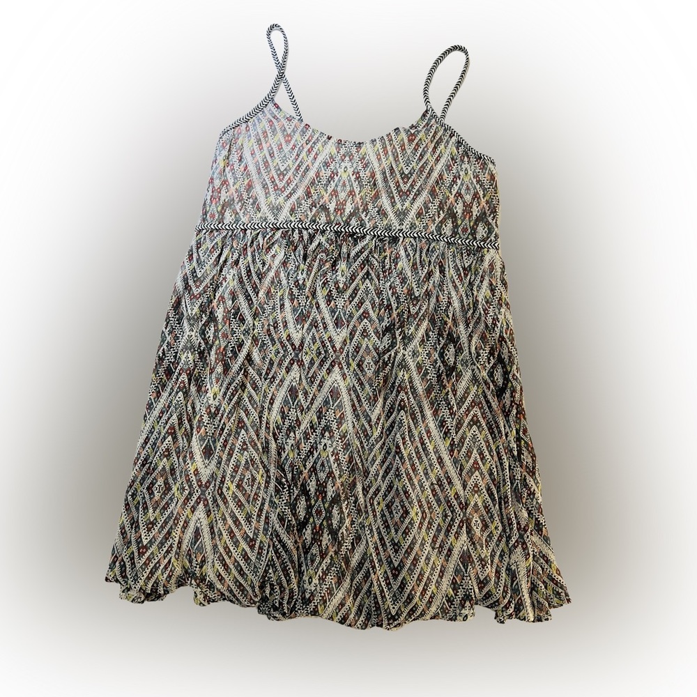 Free people chiffon dress lined size small new with tags